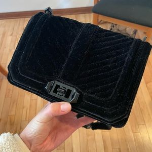 Rebecca Minkoff Black Velvet Crossbody